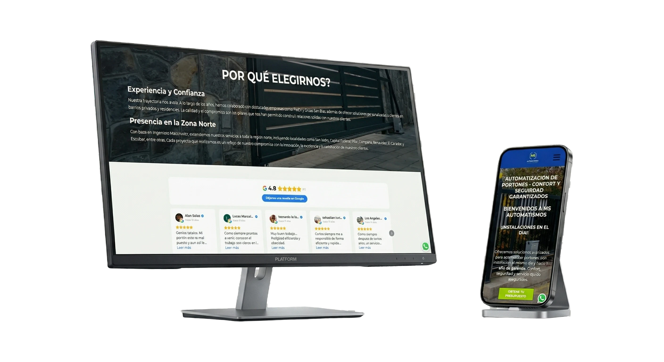 Sitio web de MS Automatismos